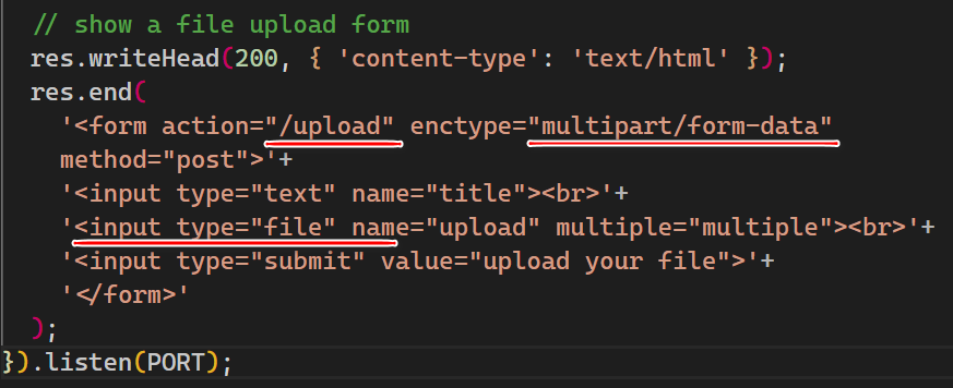 如何使用 multiparty 工具库在 Node.js 应用里解析 multipart form-data 格式的请求