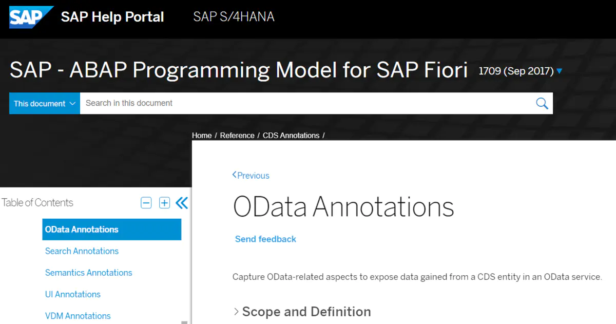 SAP Fiori @OData.publish 注解的工作原理解析