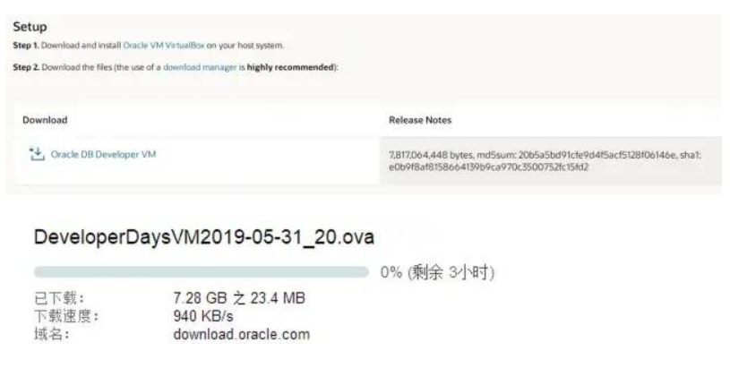 【无标题】使用Oracle官方提供的ova文件建立Oracle 19c学习环境