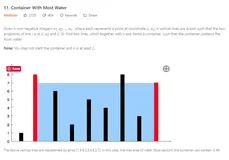 Leetcode-Medium 11. Container With Most Water