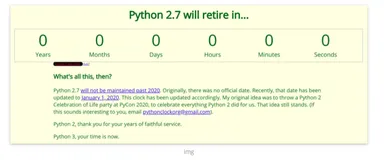 Python 2 正式退休，Python 3 时代到来！