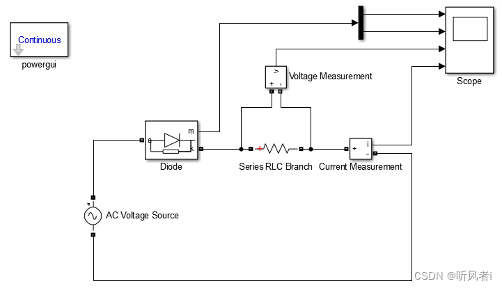 MATLAB Simulink 单相半波可控整流电路性能研究