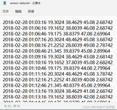 Python传感器采集数据文件分析处理实验源码