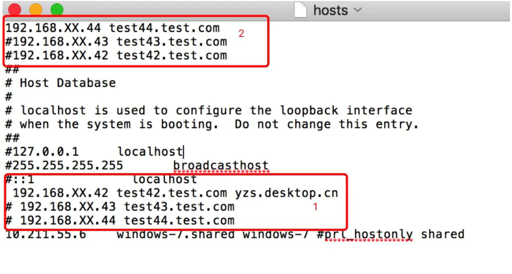 Mac配置hosts文件