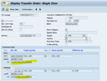 SAP HUM对嵌套HU做WM货物移动时TO单上只显示外层HU