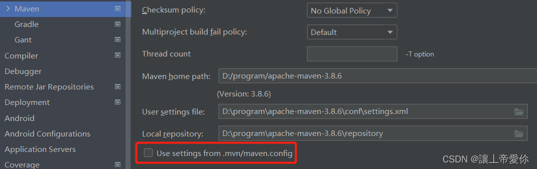 No valid Maven installation found. Either set the home directory in the configuration dialog or set