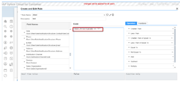 SAP Cloud for Customer动态控制任意UI元素的显示或隐藏