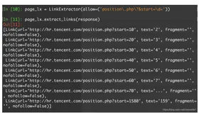 Python:CrawlSpiders