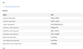 Golang：strings模块常用的字符串操作函数