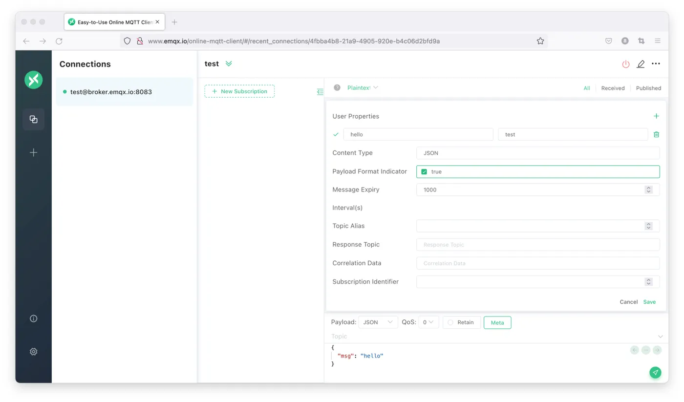 MQTT X Web 支持更多 MQTT 5.0 属性.png