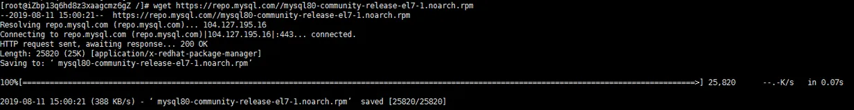 Linux安装MySQL8.0并设置可远程访问(1)