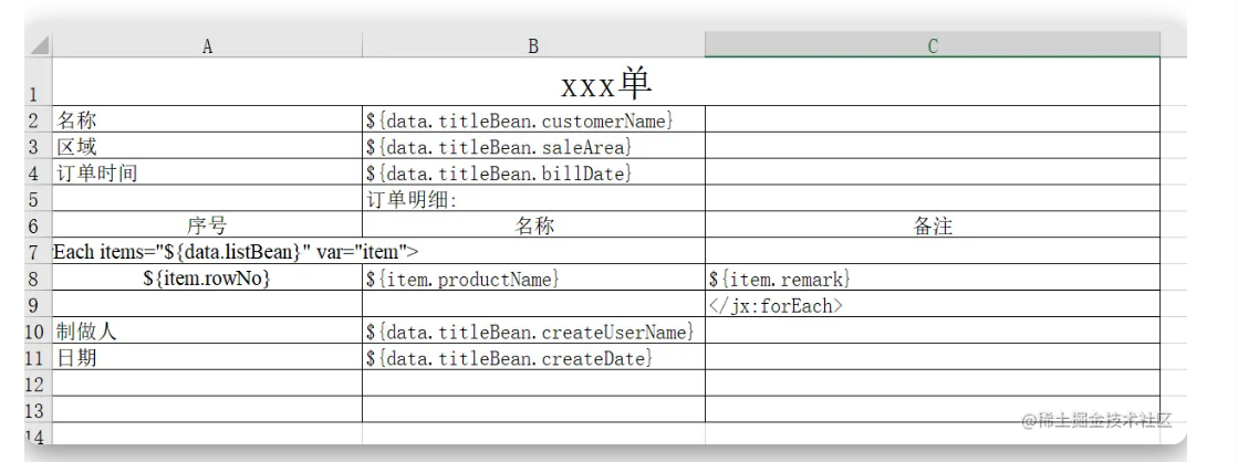 Java 读取 Excel 模板，将数据填入Excel表格，后转换为PDF文件（实用）