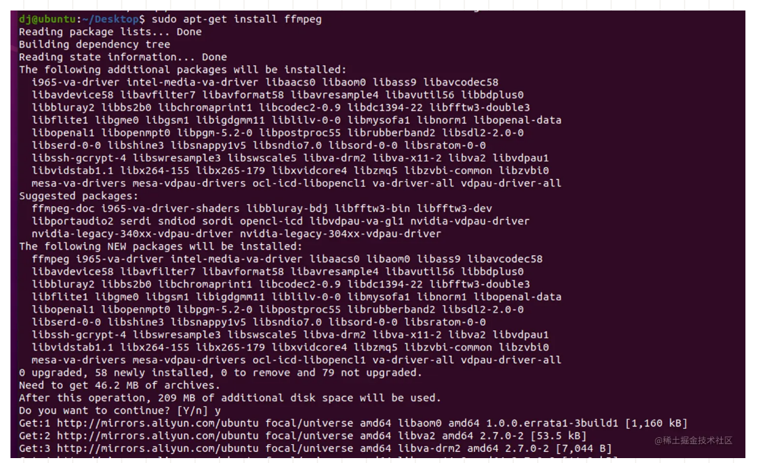 FFmpeg 的使用与Docker安装流媒体服务器