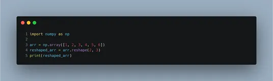 【Python Numpy】修改数组形状