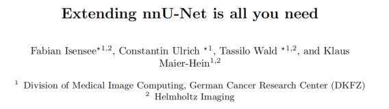 nnUNet 改进 | 让UNet系列在大赛中雄风依旧！