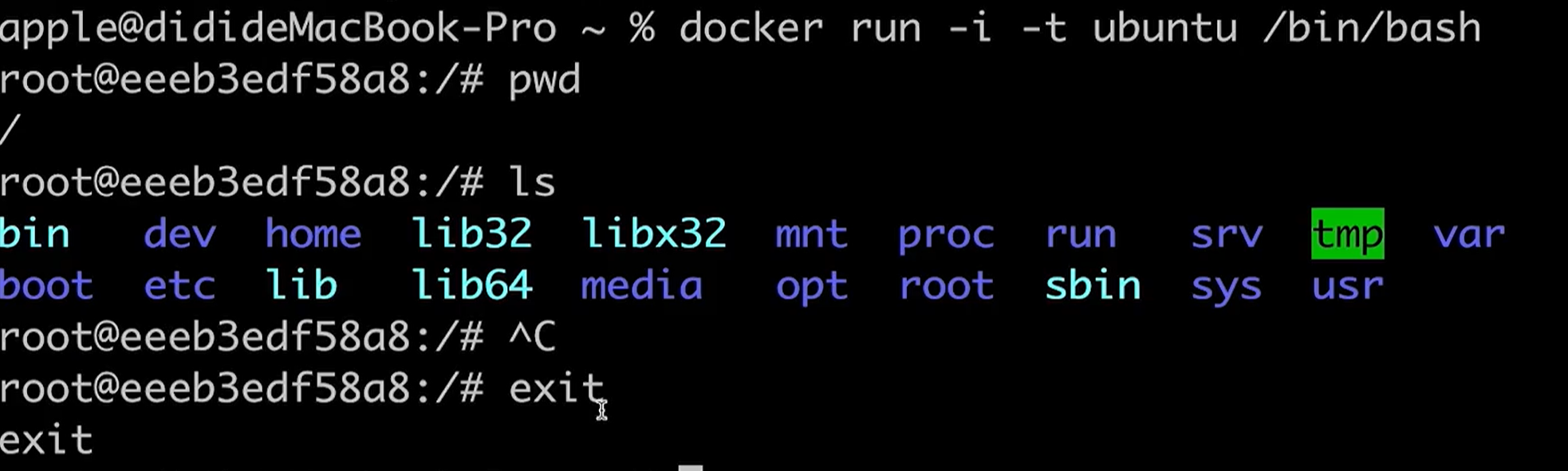 Docker实战之运行第一个容器