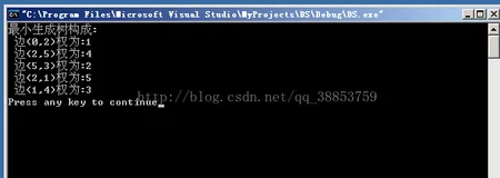 数据结构上机实践第13周项目1 - 验证Prim算法的验证