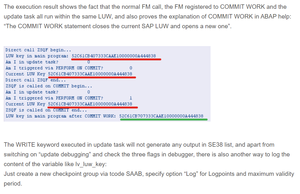 判断ABAP代码是否处于update模式下运行的工具类