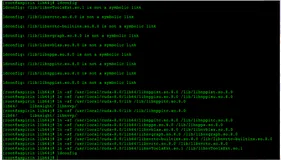 ldconfig提示is not a symbolic link警告的去除方法