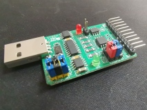 可编程 USB 转串口适配器开发板的详细接口与功能
