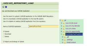 upload Fiori application to ABAP server via report /UI5/UI5_REPOSITORY_LOAD