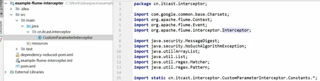 Apache Flume－自定义拦截器－代码逻辑梳理｜学习笔记