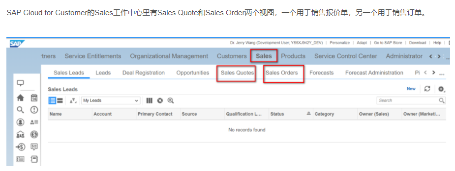 SAP Cloud for Customer里Sales Order和Sales Quote的建模方式