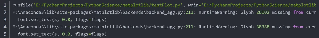解决Python使用matplotlib绘图时出现的中文乱码问题