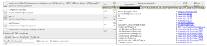 where and when navigation target url is retrieved by SAP UI5 Framework