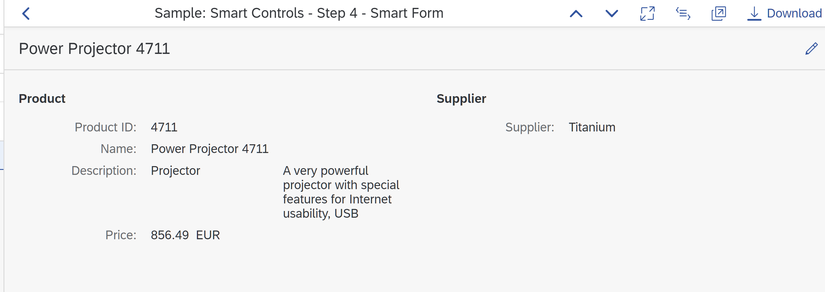 Sap ui5 smartform 