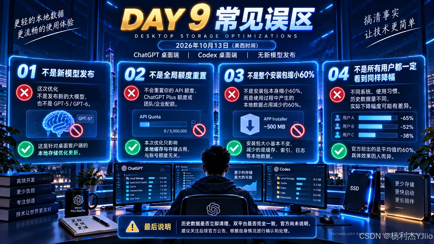 Tibo DAY9桌面客户端存储优化四个常见误区