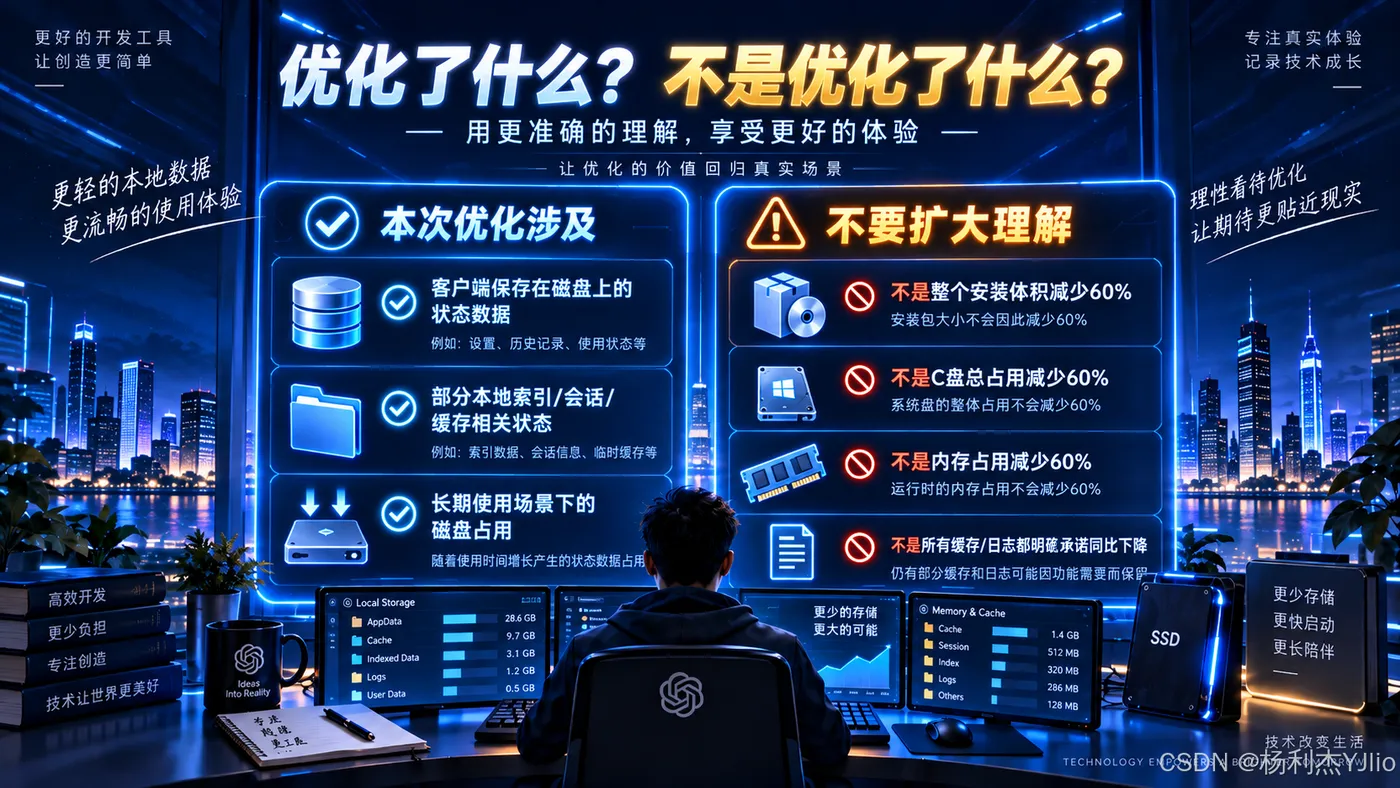 桌面状态数据优化的适用范围与边界