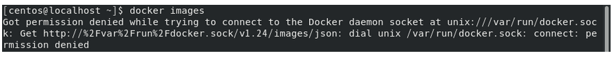 denied while trying to connect to the Docker daemon socket at unix:///var/run/docker.sock.......