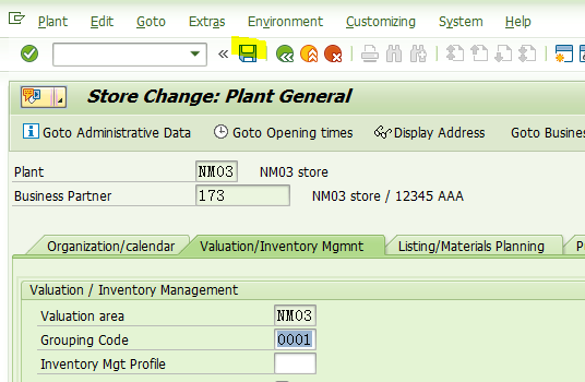 SAP RETAIL Plant Group里的特性（二）
