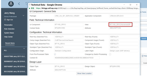 SAP CRM，C4C和Hybris的页面技术明细信息查看