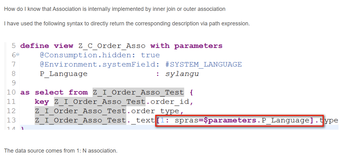 How do I know that Association is internally implemented by inner join or outer association