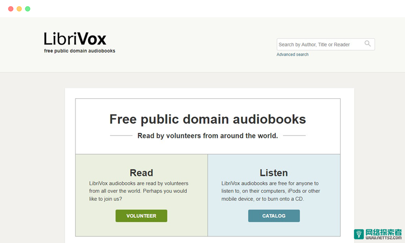 LibriVox: 免费公共领域音频电子书共享平台