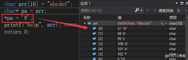 【C语言进阶】——指针(一) (字符指针,数组指针,指针数组) !!_指针_08