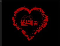 C语言，实现爱心代码