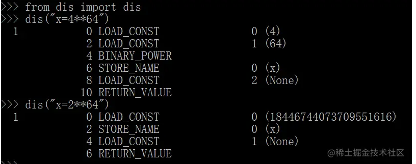 Python优化机制：常量折叠