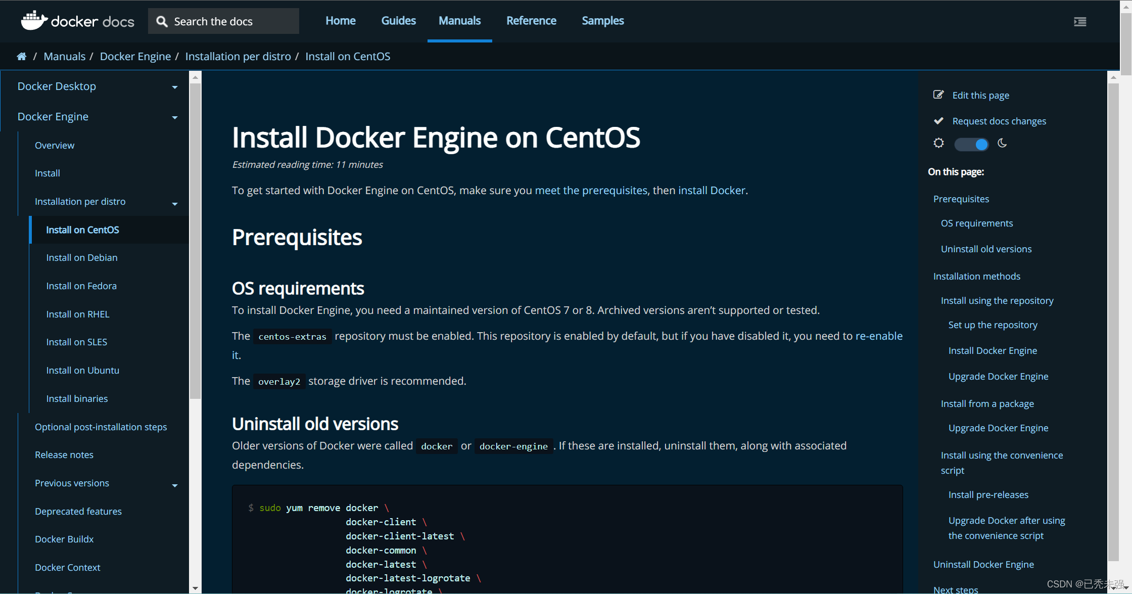 Linux CentOS 安装Docker教程