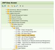 SAP WM初阶之LX04 Capacity Load Utilization