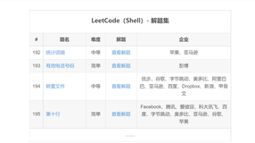 LeetCode（Shell）- 题集