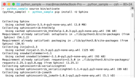 使用Sphinx为Python项目生成帮助文档