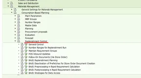 SAP RETAIL系统与制造业SAP系统上关于补货的配置