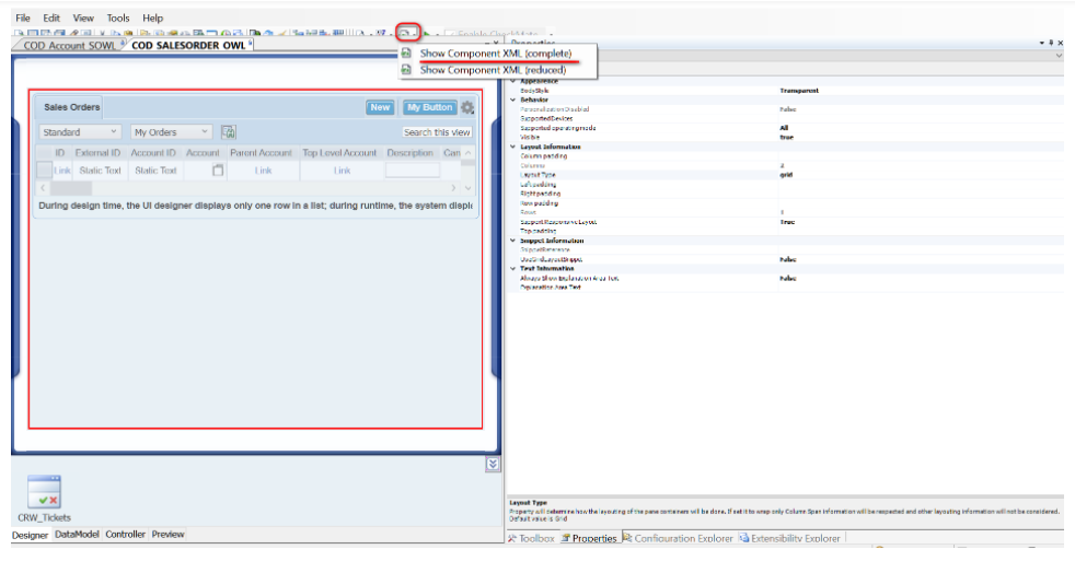 如何下载SAP Cloud for Customer UI技术模型的XML源代码到本地