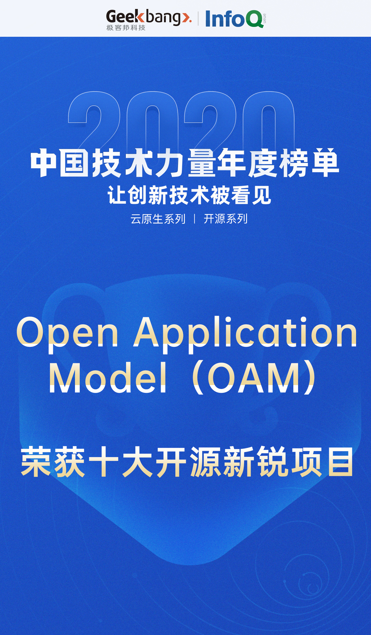  阿里云 OAM 入选「2020中国技术力量年度榜单」，定义云原生应用交付标准