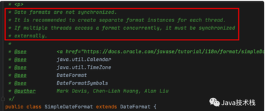 SimpleDateFormat 为什么不是线程安全的？