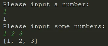 Python之输入用法