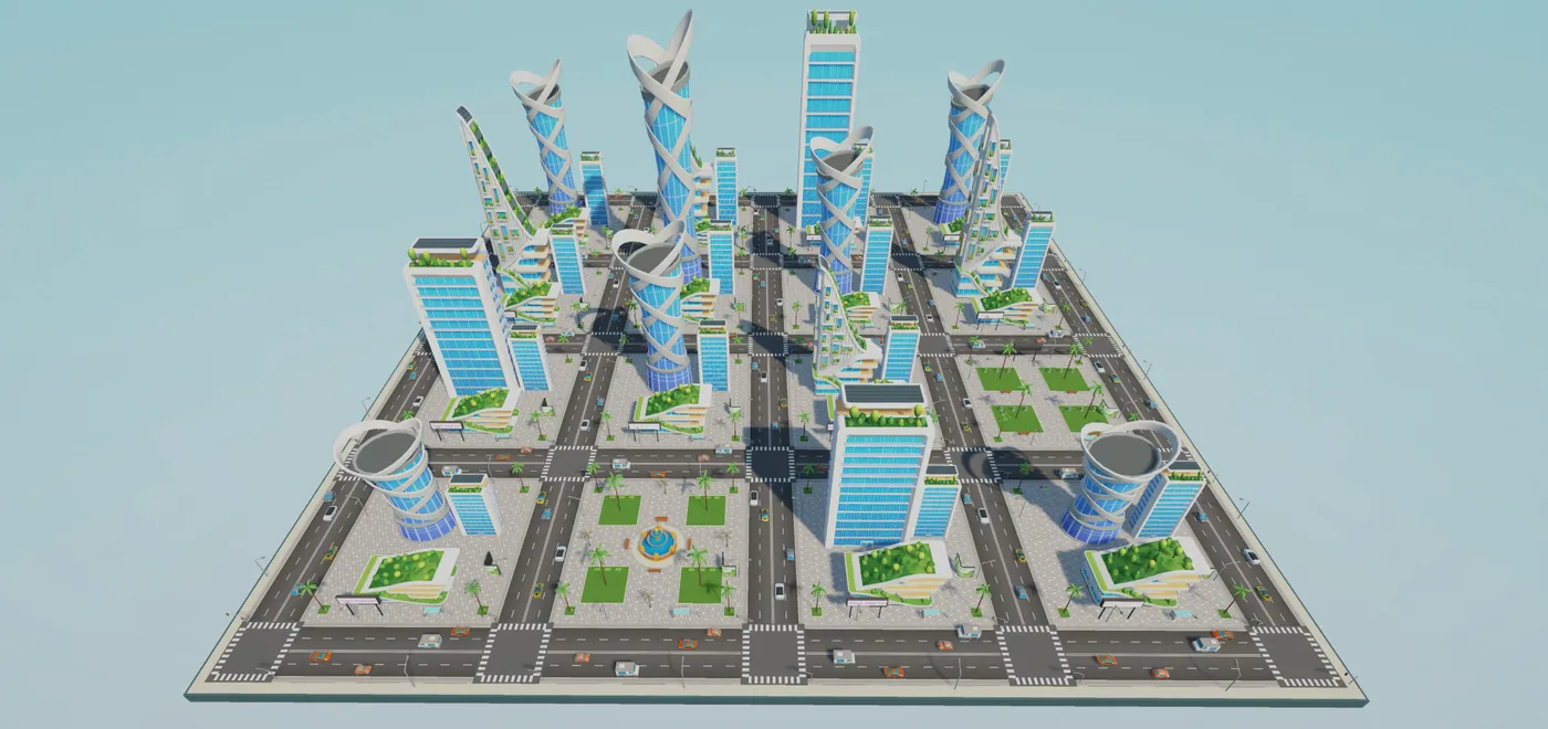 Astra 建出来的 3D 城市场景
